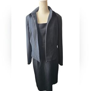 Vintage Kasper Two Piece Set Jacket JEAN Material 2 Piece SET size 10